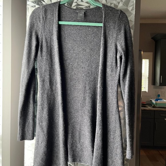 Ann Taylor Grey Sweater Duster Cardigan - Picture 3 of 7